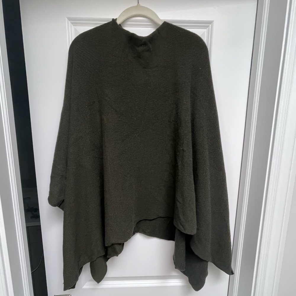Lululemon Olive Green Knit Poncho